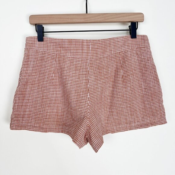 Free People Big Dreams Skort Mini Skirt Shorts Gingham Plaid Preppy Tennis Prep - Picture 8 of 9